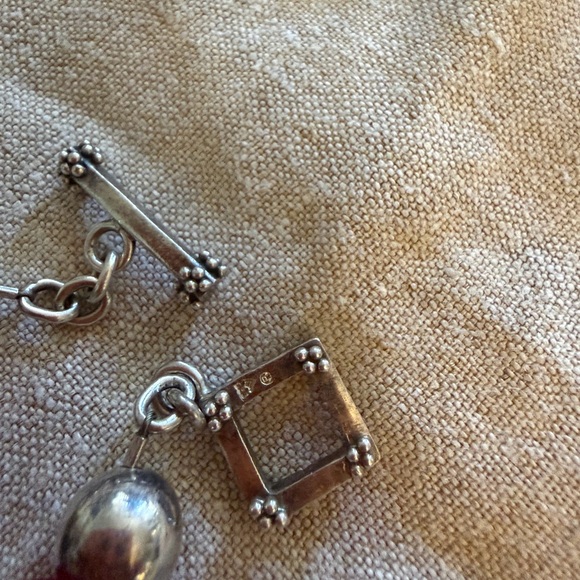 Silpada glass and sterling beaded bracelet. Aprox 8 inches . - Picture 3 of 4